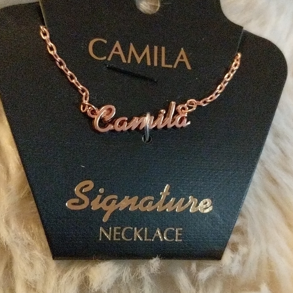 - Camila rose gold necklace